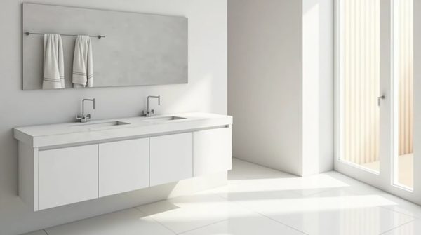 Porte-serviettes mural blanc : la touche design et pratique pour une salle de bain moderne